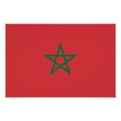 Marokkaanse vlag foto afdruk (Voorkant)