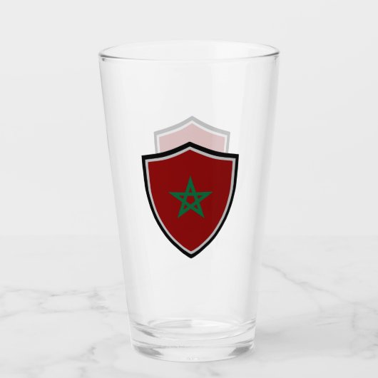 Marokkaanse vlag glas (Voorkant)