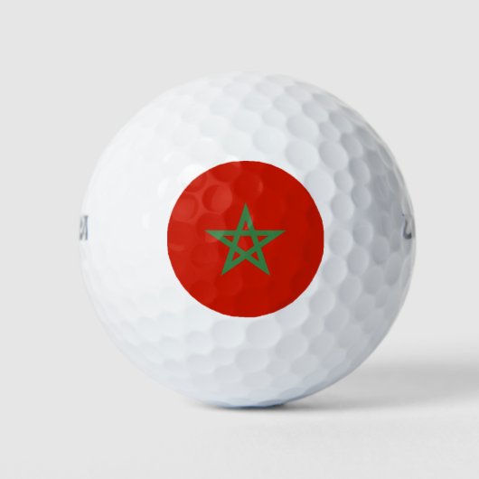 Marokkaanse vlag golfballen (Voorkant)