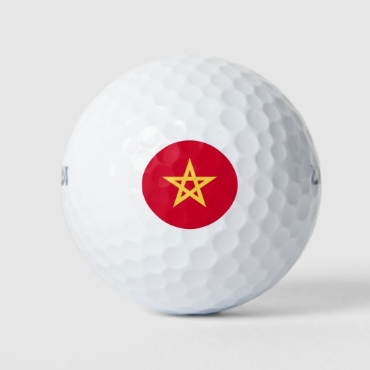 Marokkaanse vlag golfballen (Voorkant)