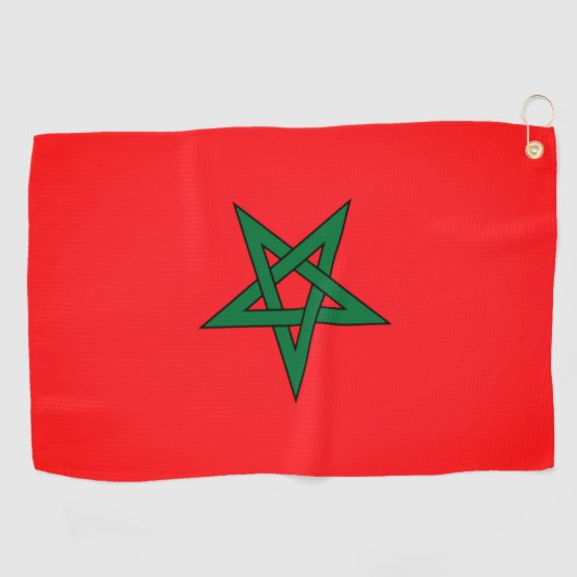  Marokkaanse vlag Golfhanddoek (Horizontaal)