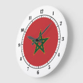 Marokkaanse vlag grote klok (Hoek)