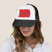 Marokkaanse Vlag Hoed Trucker Pet (In situ)