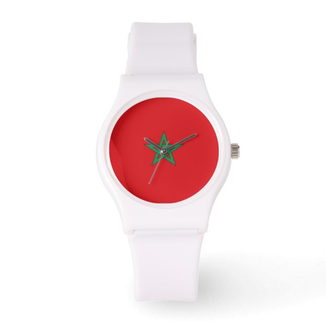 Marokkaanse vlag horloge (Voorkant)