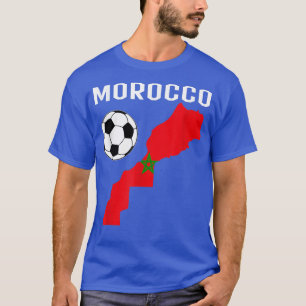 Marokkaanse vlag Jersey Maroc Moroccan Soccer Foot T-shirt