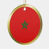 Marokkaanse vlag keramisch ornament (Links)