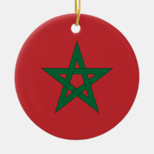 Marokkaanse vlag keramisch ornament