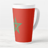 Marokkaanse vlag latte mok (Rechterhoek)