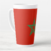Marokkaanse vlag latte mok (Linkerhoek)
