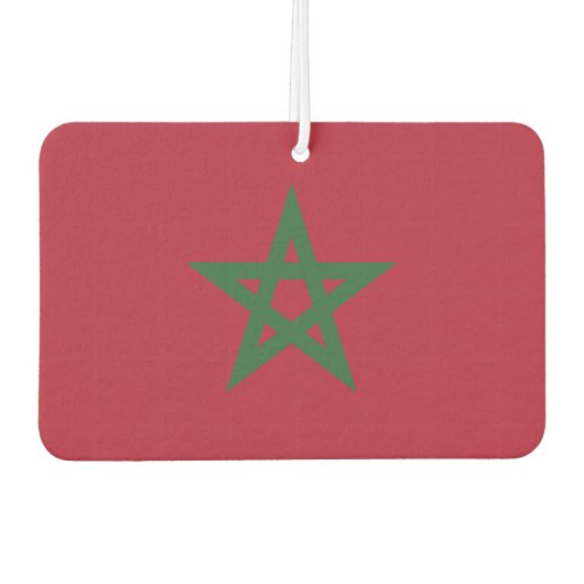 Marokkaanse vlag luchtverfrisser (Voorkant)