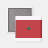 Marokkaanse vlag magneet (Voorkant / Achterkant)