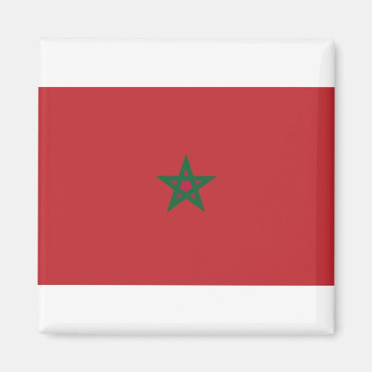 Marokkaanse vlag magneet (Voorkant)