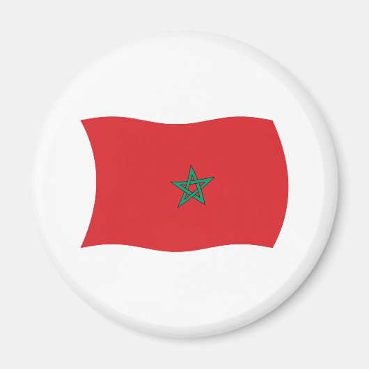 Marokkaanse Vlag Magneet (Voorkant)