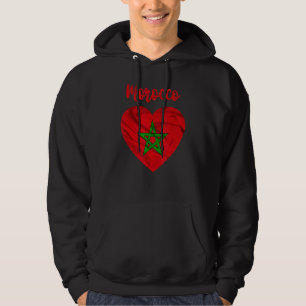 Marokkaanse vlag Marokkaans Football 2022 Marokko Hoodie