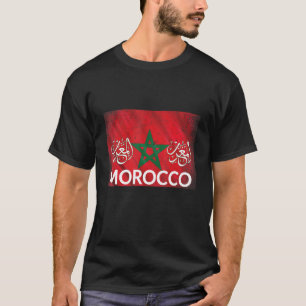 Marokkaanse vlag Marokkaanse roet patriot Souvenir T-shirt