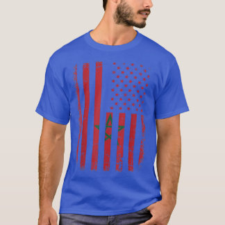 Marokkaanse vlag Marokko Amer T-shirt