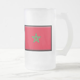 Marokkaanse vlag matglas bierpul