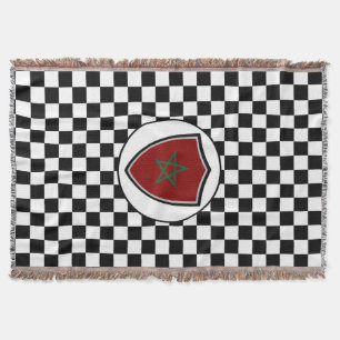Marokkaanse vlag met dekens deken