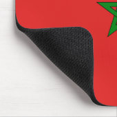 Marokkaanse vlag Mousepad Muismat (Hoek)