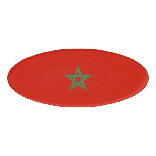 Marokkaanse vlag naambadge (Voorkant)