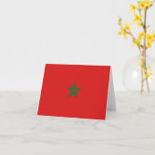 Marokkaanse vlag Notecard Kaart (Gele Bloem)