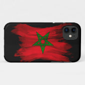 Marokkaanse vlag, penseelstreek, nationale vlag Case-Mate iPhone case (Achterkant (horizontaal))