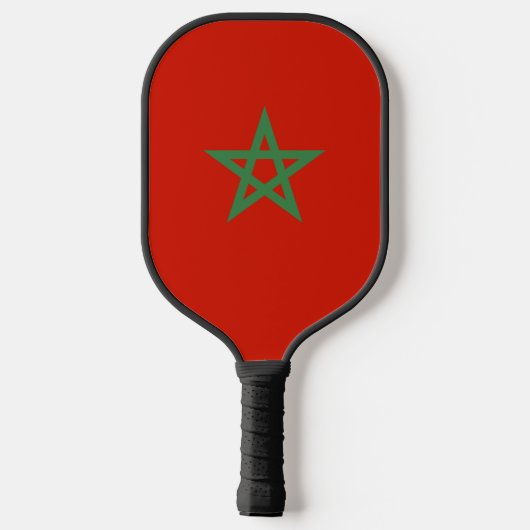 Marokkaanse vlag pickleball paddle (Achterkant)