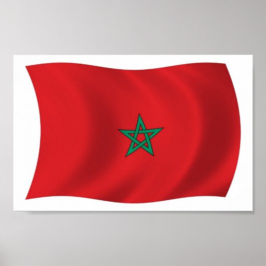 Marokkaanse vlag Poster afdrukken (Voorkant)
