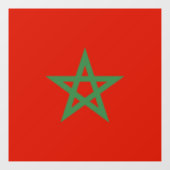 Marokkaanse vlag raamsticker (Vel)