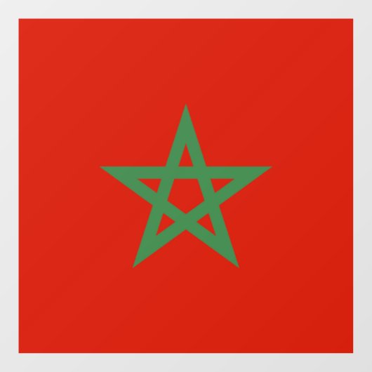 Marokkaanse vlag raamsticker (Vel)