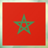 Marokkaanse vlag raamsticker (Vel 3)