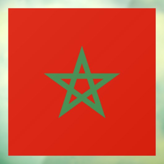 Marokkaanse vlag raamsticker (Vel 3)