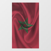 Marokkaanse vlag raamsticker (Vel)