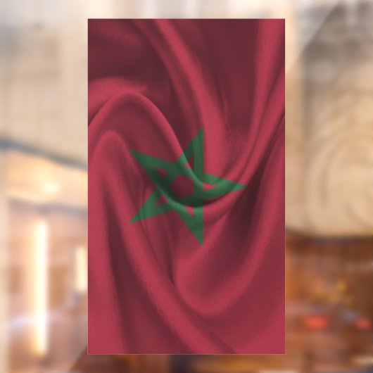 Marokkaanse vlag raamsticker (Vel 2)