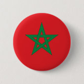 marokkaanse vlag ronde button 5,7 cm (Voorkant)