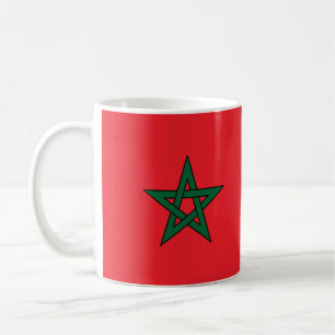 Marokkaanse Vlag Rood Groene Ster Mok