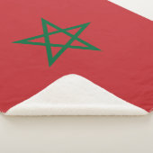 Marokkaanse vlag sherpa deken (3/4)