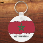 Marokkaanse vlag sleutelhanger (Voorkant)