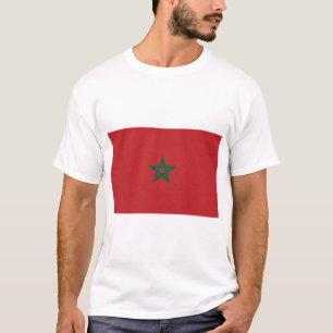 Marokkaanse vlag t-shirt