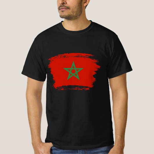 Marokkaanse vlag t-shirt (Voorkant)