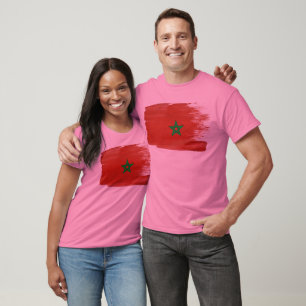 Marokkaanse vlag t-shirt