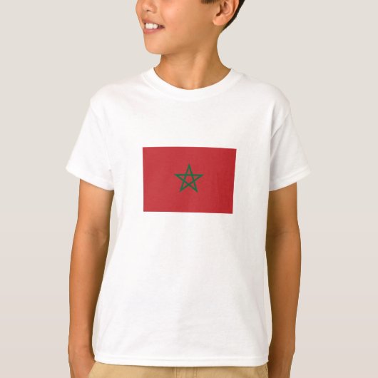 Marokkaanse vlag t-shirt (Voorkant)