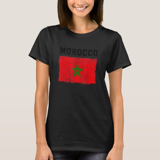 Marokkaanse vlag t-shirt (Voorkant)