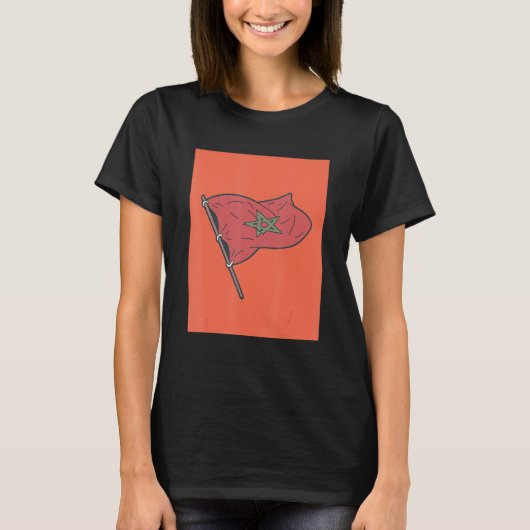 marokkaanse vlag t-shirt (Voorkant)