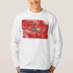Marokkaanse vlag t-shirt