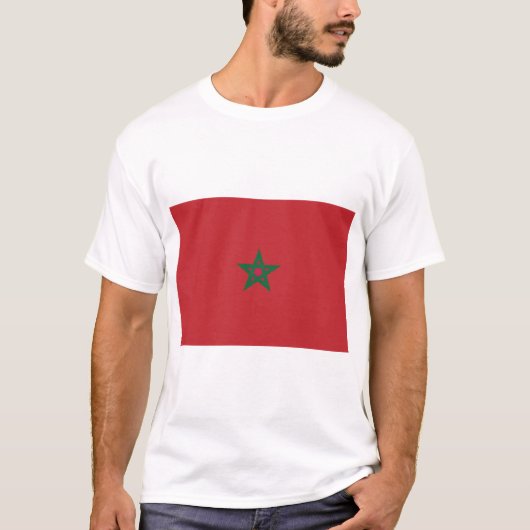 Marokkaanse vlag t-shirt (Voorkant)
