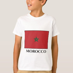Marokkaanse vlag t-shirt