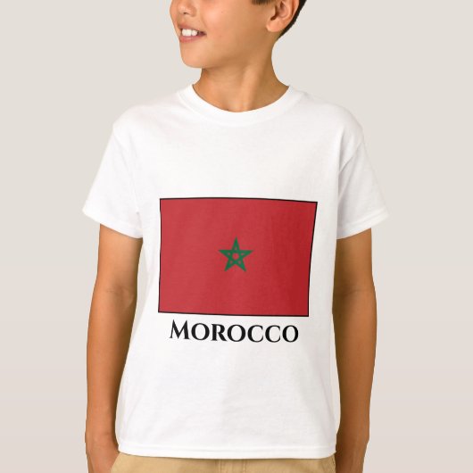 Marokkaanse vlag t-shirt (Voorkant)