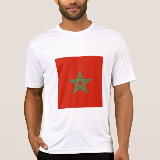 Marokkaanse vlag t-shirt (Voorkant)