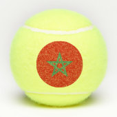 Marokkaanse vlag tennisballen (Achterkant)